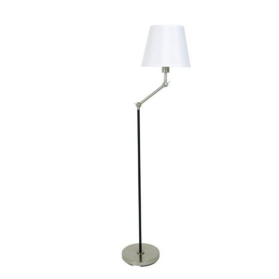 House of Troy Taylor Black and satin nickel adjustable Floor Lamps