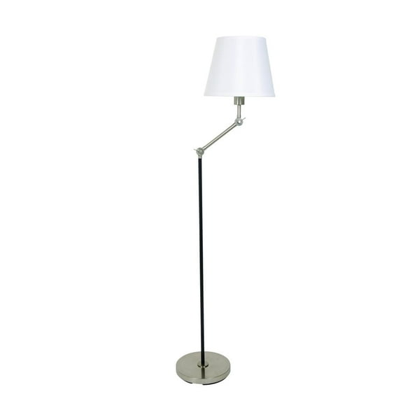 House of Troy Taylor Black and satin nickel adjustable Floor Lamps