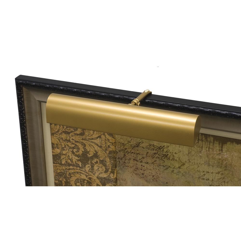 Gold Adjustable 2-Light Electric Wall Picture Light
