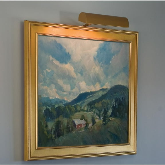 House of Troy Traditional 8" Gold Plug-In Picture Lights