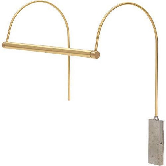 House of Troy USLEDZ15-61 Ultra Slim-line - 4.5W 1 LED Picture Light-5.5 Inches Tall and 15 Inches Wide Polished Brass Oil Rubbed Bronze Finish with Metal Shade