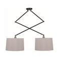 thumbnail image 1 of House of Troy Uptown  double adjustable pendant black/satin nickel, 1 of 1