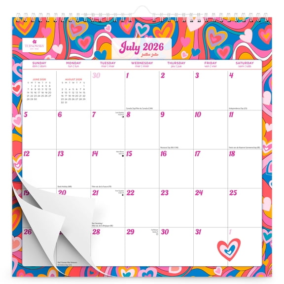 House of Turnowsky | 2027 12x12" (Hanging) 18 Months Wire-O Calendar | July 2026 - December 2027