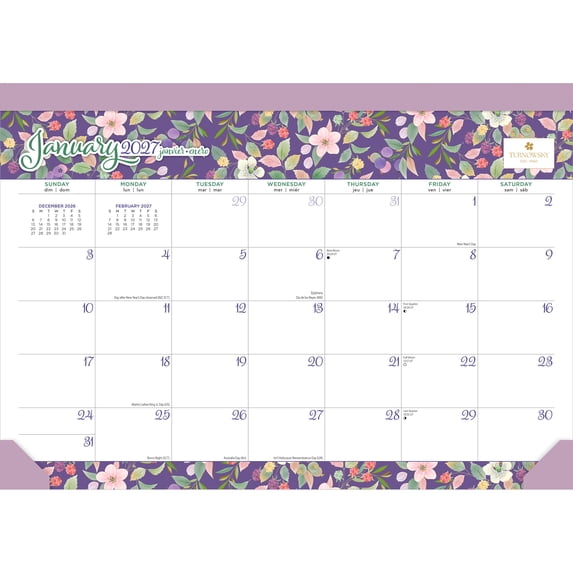 House of Turnowsky OFFICIAL | 2027 15.5x11" Desk Pad Calendar | Sticker Sheet
