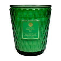 House of Velas Diamante Candle Collection, 21 oz, 3 Cotton Wicks, Majestic Fir, Large Glass Jar