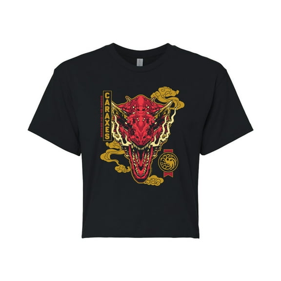 House of the Dragon - Caraxes Badge - Junior's Cropped T-Shirt