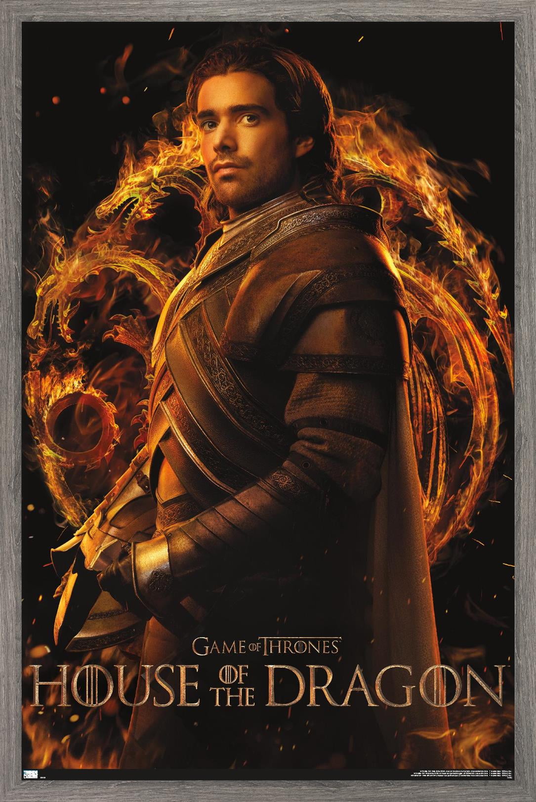 House of the Dragon - Criston One Sheet Wall Poster, 14.725" x 22.375" Framed