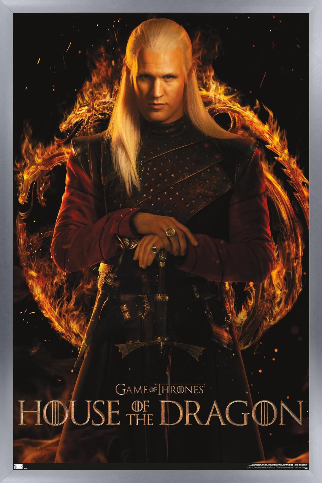House of the Dragon - Daemon One Sheet Wall Poster, 14.725" x 22.375" Framed