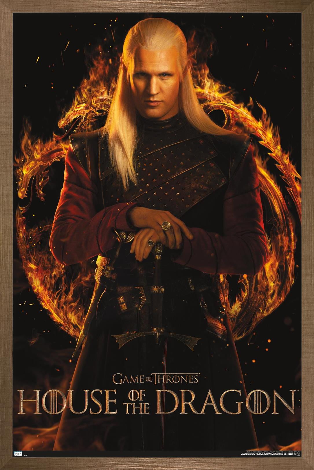 House of the Dragon - Daemon One Sheet Wall Poster, 14.725" x 22.375" Framed