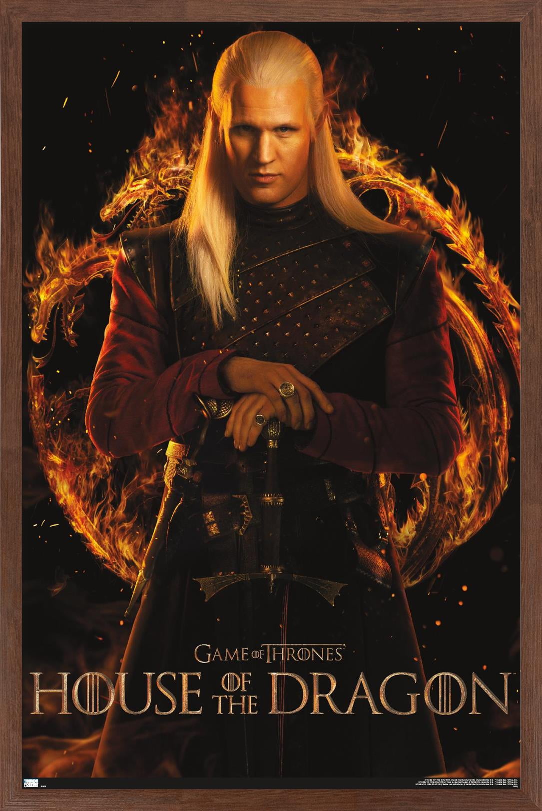 House of the Dragon - Daemon One Sheet Wall Poster, 22.375" x 34" Framed