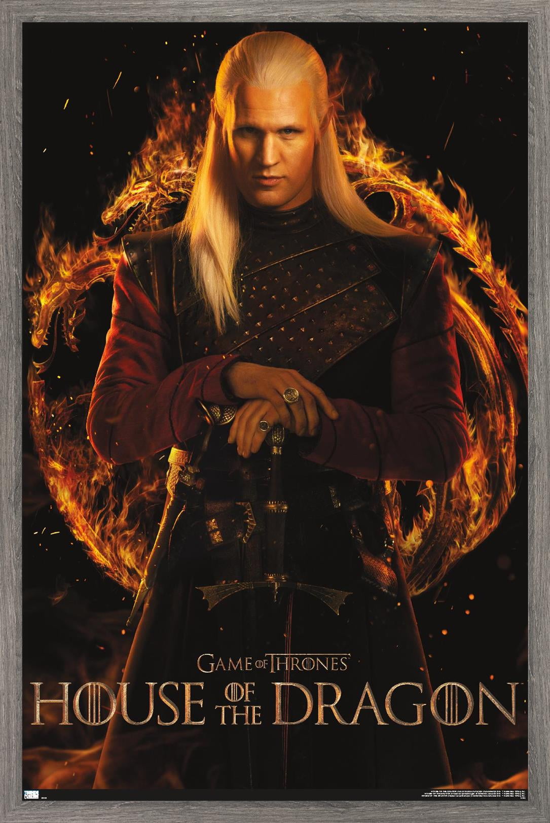House of the Dragon - Daemon One Sheet Wall Poster, 22.375" x 34" Framed