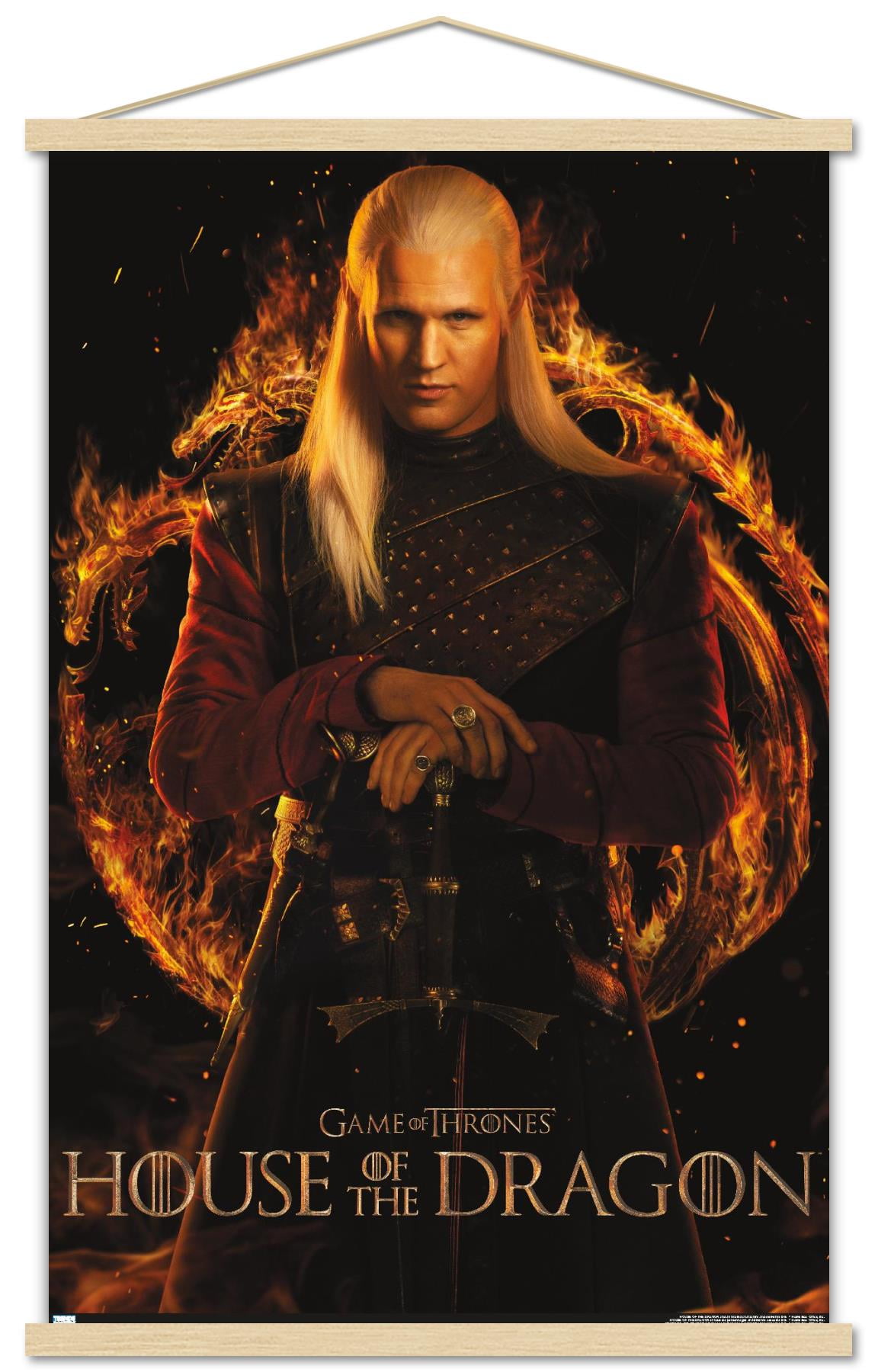 House of the Dragon - Daemon One Sheet Wall Poster with Magnetic Frame, 22.375" x 34"