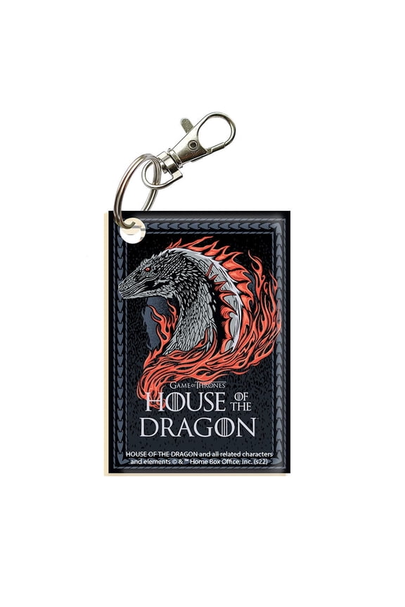 House of the Dragon (Dragon Head) Rectangle Shaped Acrylic Print Keychain ACPKRREC752