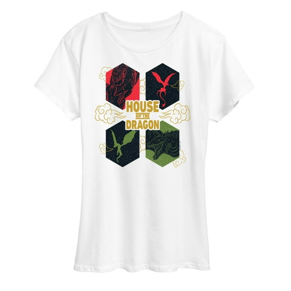 House of the Dragon - Dragon Icon Grid - Women's Short Sleeve Graphic T-Shirt