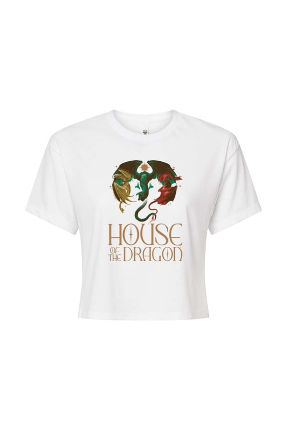 - Dragons Logo - Juniors Cropped Graphic T-Shirt