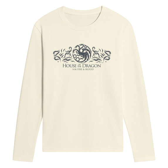 House of the Dragon - For Fire and Blood Dragon Men's Long Sleeve Graphic T-Shirt