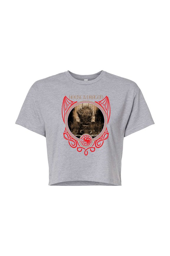 - Iron Throne Circle - Junior's Cropped T-Shirt