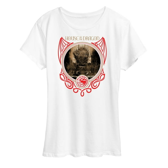House of the Dragon - Iron Throne Circle - Women's Short Sleeve Graphic T-Shirt
