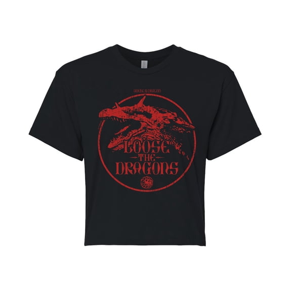 House of the Dragon - Loose The Dragons - Junior's Cropped T-Shirt