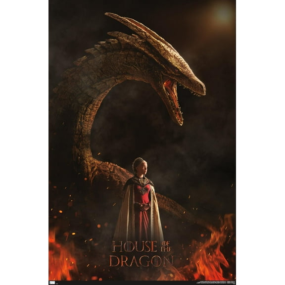 House of the Dragon - Rhaenyra Dragon One Sheet Wall Poster, 22.375" x 34"