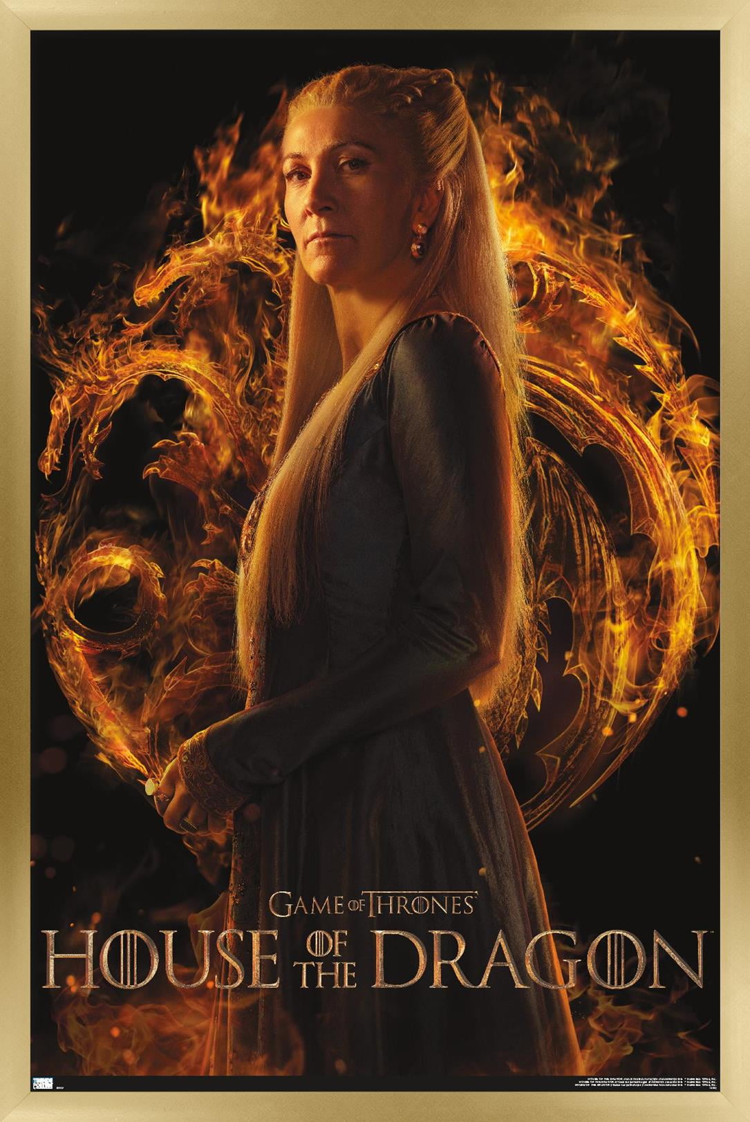 House of the Dragon - Rhaenys One Sheet Wall Poster, 14.725" x 22.375" Framed