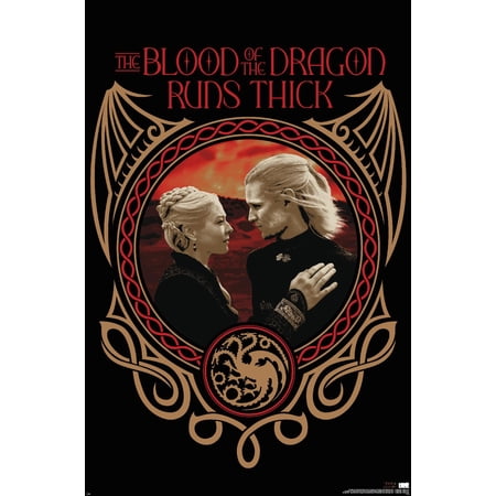 House of the Dragon: Season 2 - Blood Runs Thick Wall Poster, 14.725" x 22.375"