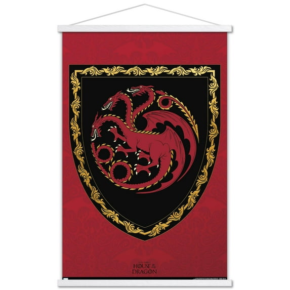 House of the Dragon - Shield Wall Poster with Magnetic Frame, 22.375" x 34"