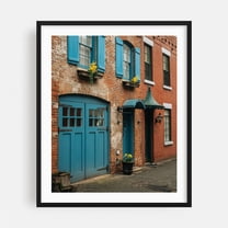 House on Hunts Lane - Brooklyn New York Photography Black Framed Wall Art Print 16 x 20 inches