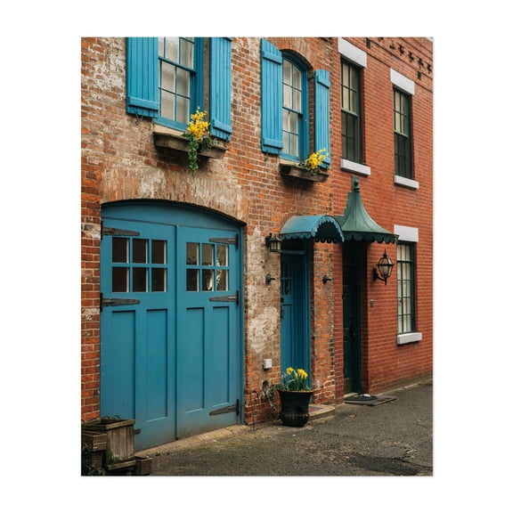 House on Hunts Lane - Brooklyn New York Photography Unframed Wall Art Print 8 x 10 inches