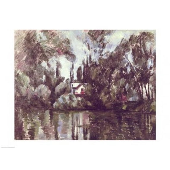 House on the Banks of the Marne, 1889-90 Poster Print by Paul Cezanne (24 x 18)