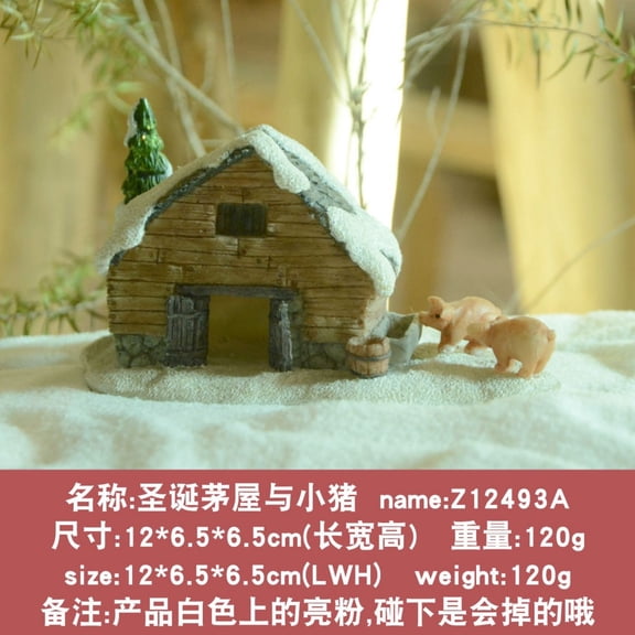 House ornaments home decorations creative micro-landscape mini artificial architectural model bonsai resin