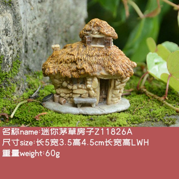 House ornaments home decorations creative micro-landscape mini artificial architectural model bonsai resin
