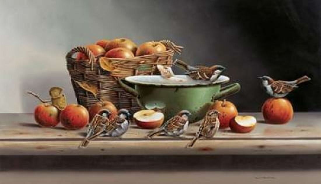 House sparrows II Canvas Art - Jan Weenink (12 x 18)