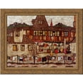 thumbnail image 1 of House with Drying Laundry 24x20 Gold Ornate Wood Framed Canvas Art by Egon Schiele, 1 of 2
