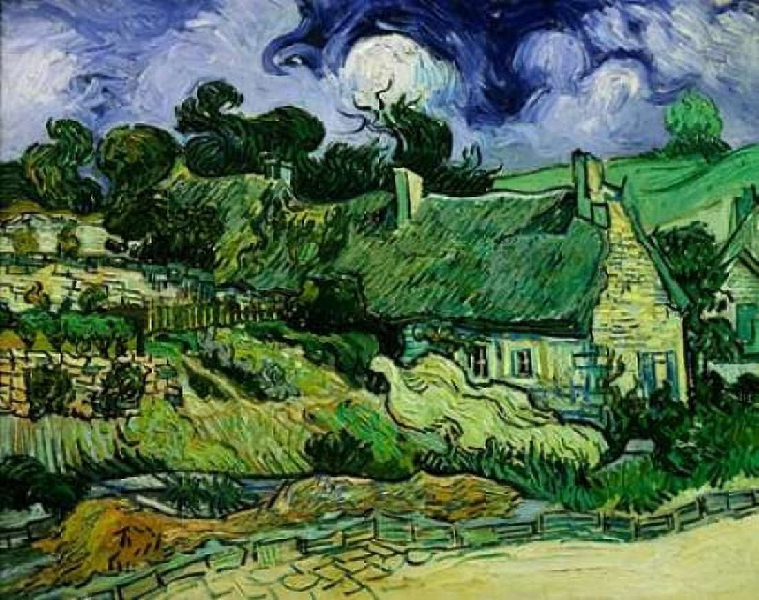 House with Straw Ceiling Cordeville Canvas Art - Vincent Van Gogh (22 x 28)