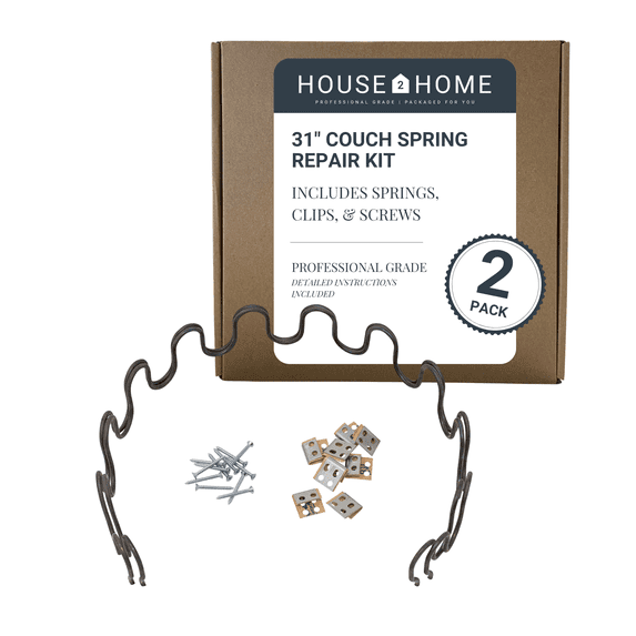 House2Home 31" Sinuous Spring Repair Kit for Sofa & Chair Seats, 2-Pack