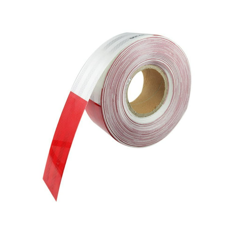 Houseables Reflective DOT Tape Roll, DOT-C2, 150' X 2, Red/White