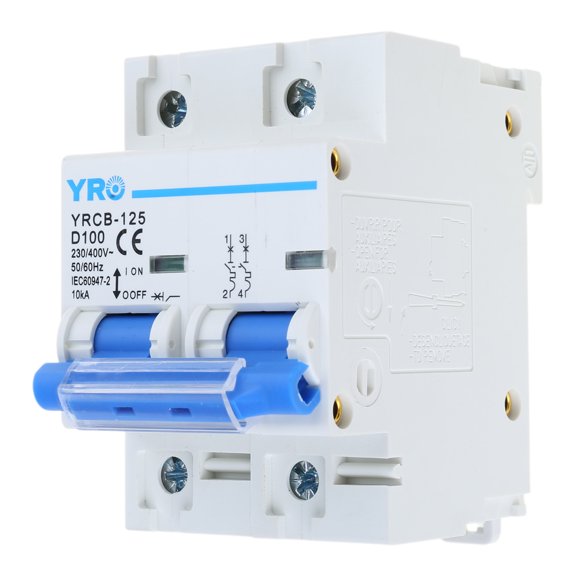 Household 2P Small Circuit Interrupters User Friendly 2P Small Breaker Shop Power Management Household Electrical Safety