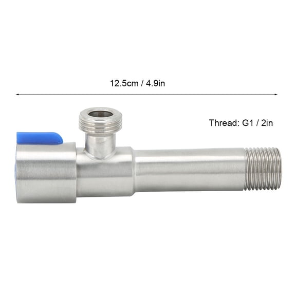 Household 304 Stainless Steel Kitchen Bathroom Faucet Angle Stop Valves Water Control Valve G1/2in