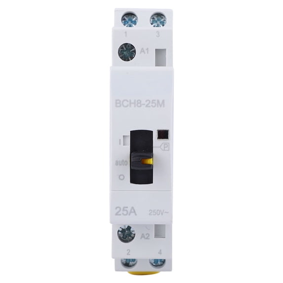 Household Ac Contactor Electrical Equipment Manual Control Switch Household Motor Household AC Contactor Switch BCH8-25M With Manual Function 2P25A 24V2NO