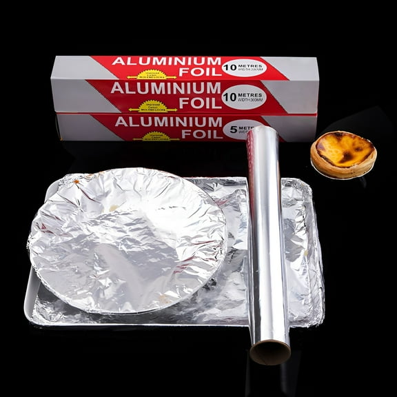 Household Aluminum Foil Roll (12 Inches X 33 Feet Foot Roll) Food Safe Foil Wrap - Best Kitchen Wraps & Baking need