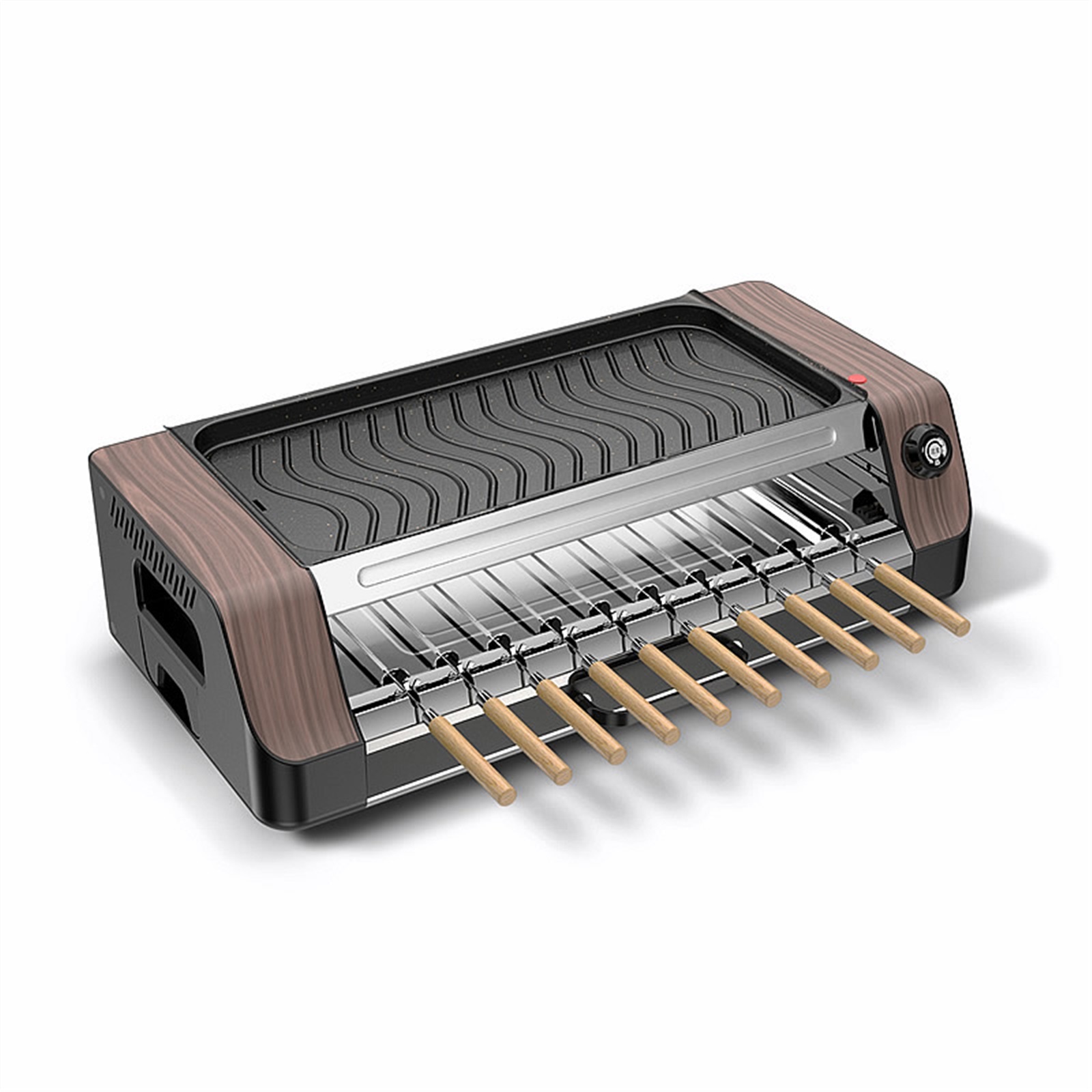 Household Automatic Rotating Smokeless Home Barbecue Hot Dog Automatic ...