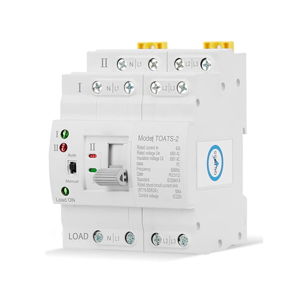 Household Automatic Transfer Switches Doublke Power Din Rail Mounted Automatic Transfer Switches Quick Installation