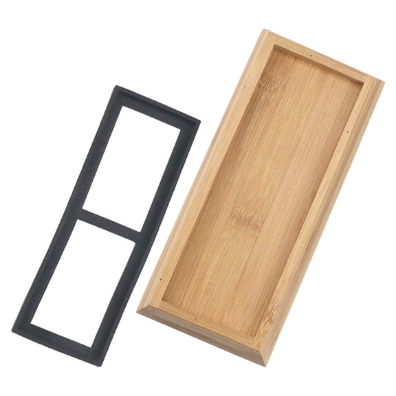 Household Bamboo Whetstone Non-slip Base Fixed Tray Kitchen Home Sharpening Accessories for Sharpener Holder