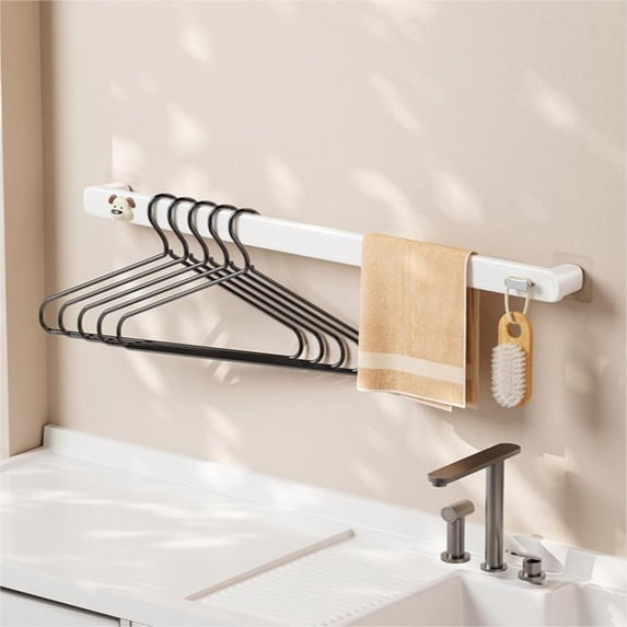 Household Bath Towel Rack Bathroom Storage Slippers Rack Toilet Wall Mounted with Similar Features but Different Size as a Useful and Giftable Item