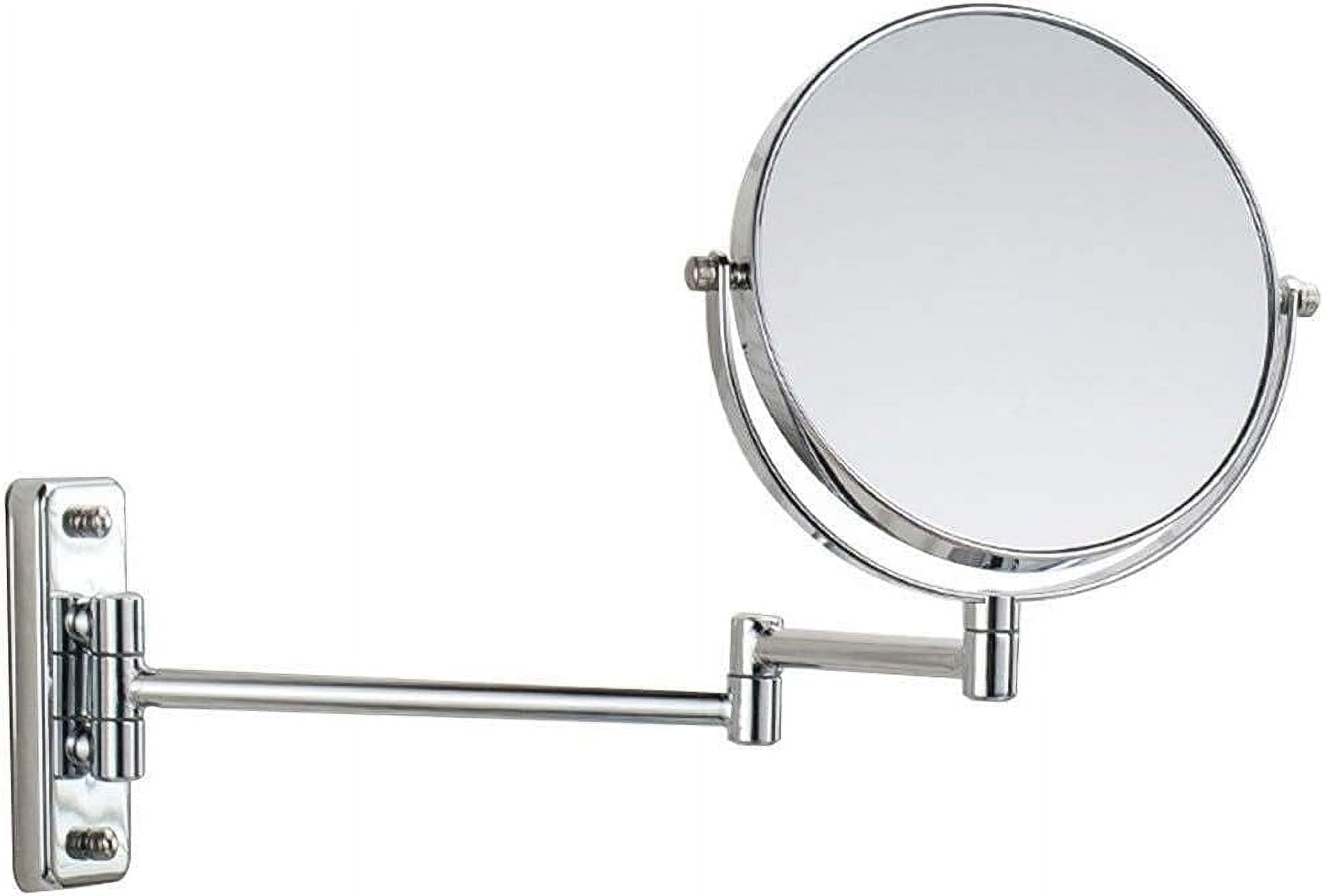 Light up Life& Makeup Mirror 360° Rotating Metal Wall-Mounted 7-inch ...