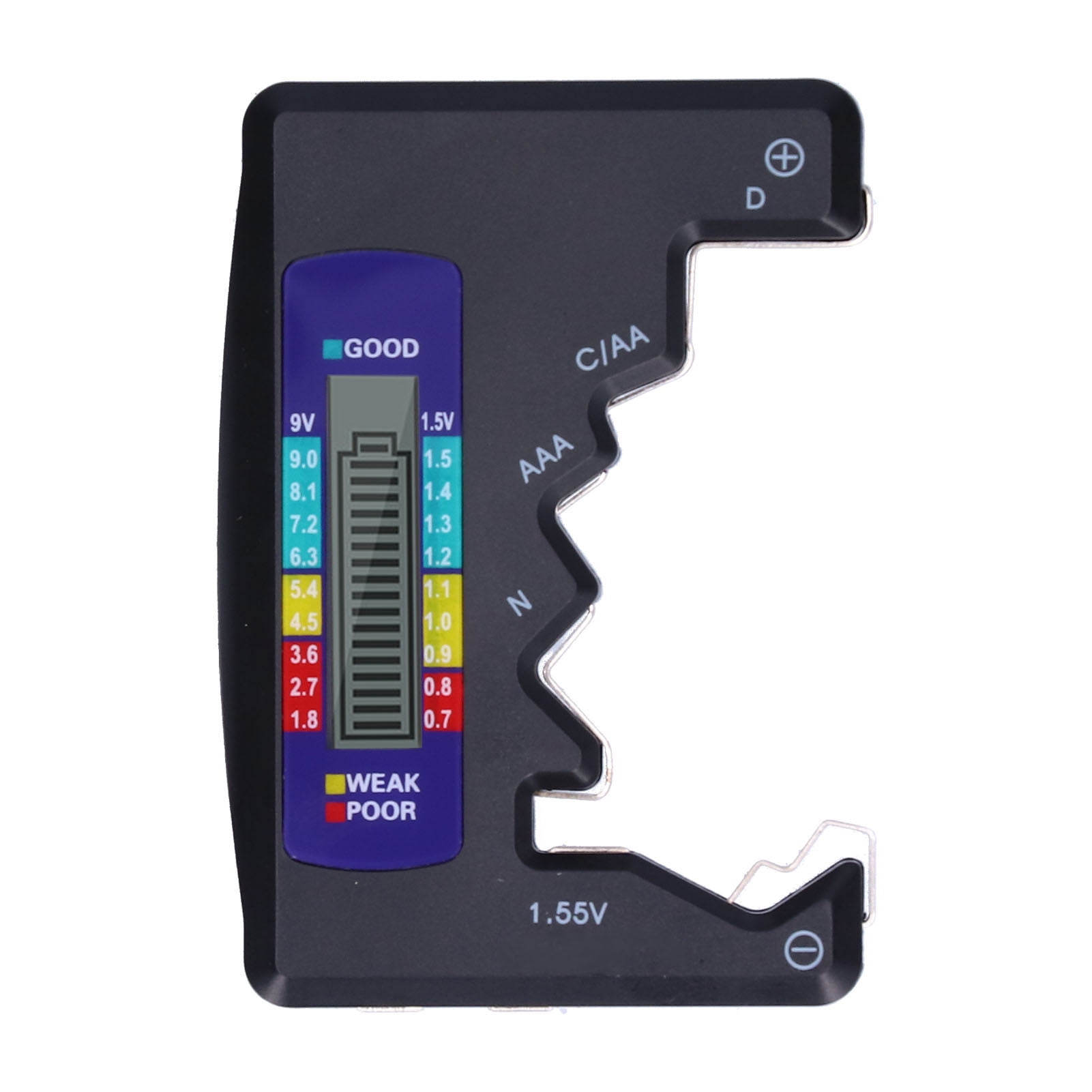 Household Batteries Checker, Ergonomic Design Battery Life Tester For