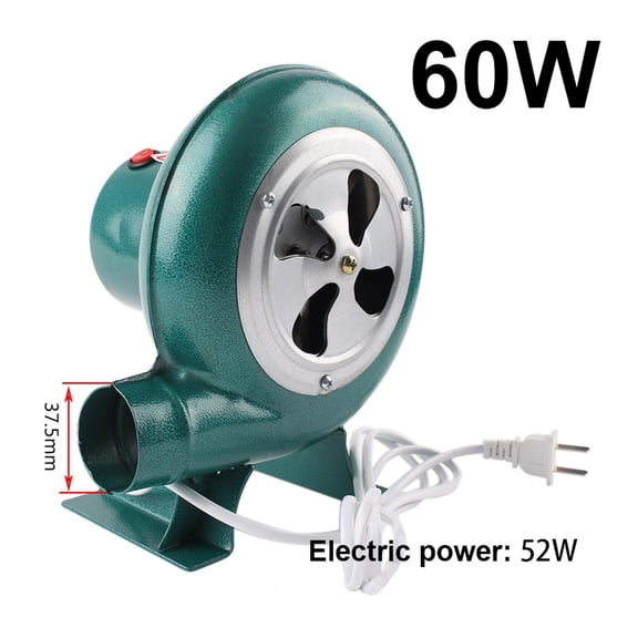 Household Blower Iron Barbecue Blower Small Centrifugal Blower 30W 40W 60W 80W Green For Barbecue ,Powerful & Energy-Efficient