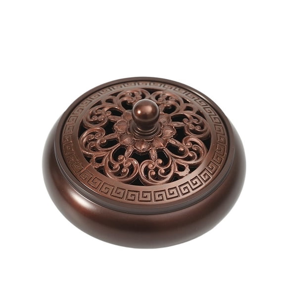 Household Brass Incense Burner Vintage Ornaments For Frankincense, Charcoal, Stick, Powder, Cone, Coil, And Tower Incense
