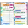 thumbnail image 1 of Household Budget Planner Accounting Book with Weekly & Monthly Pages, Soft Leatherette Coil Notebook for Income & Expense (6.8 x 3.7 in, 14-Piece Loose Leaf Set), 1 of 2